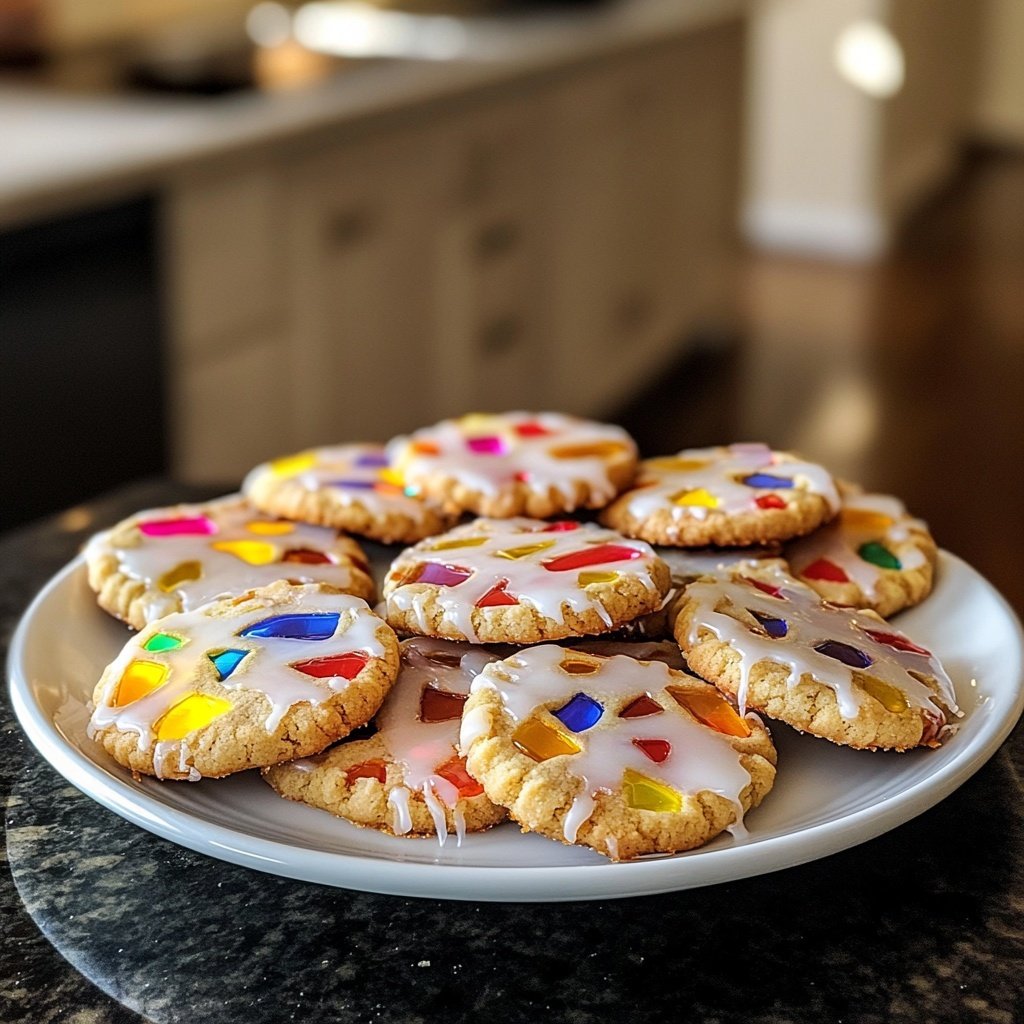Easy Stained Glass Cookies