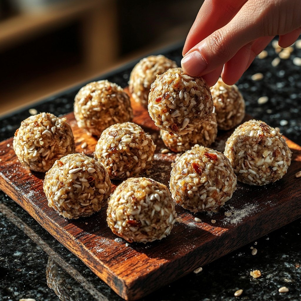 Protein Balls with Sunflower Seeds